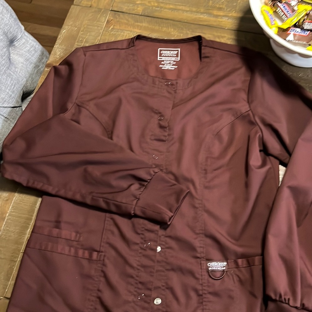 Cherokee workwear scrub coat